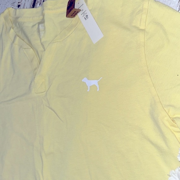 Pink Half Button Down T Shirts Short Sleeve Summer Casual Loose Fit Tops - Picture 3 of 4